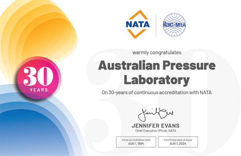 30 Years of Accredited Calibration